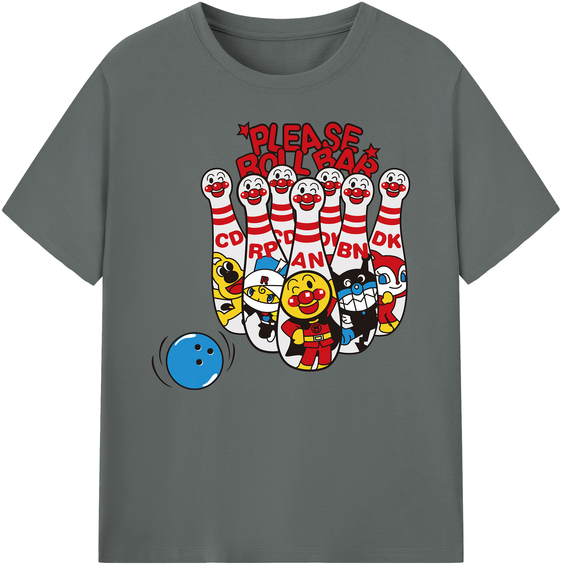 （画像用） アンパンマン Anpanman 綿100％ メンズ半袖Tシャツ｜肌触りやわらか＆通気性
